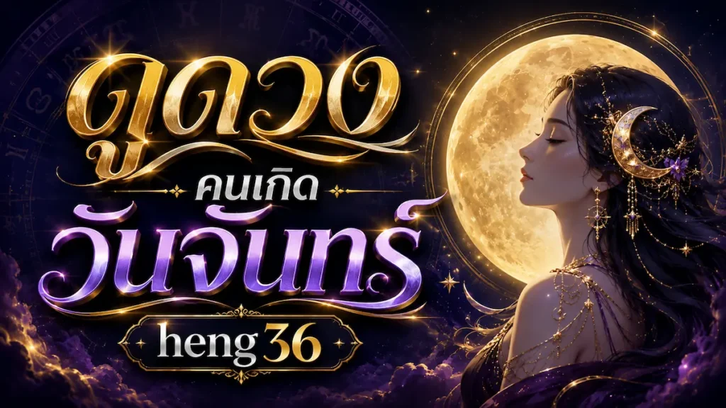 ดูดวงคนเกิดวันจันทร์ heng36